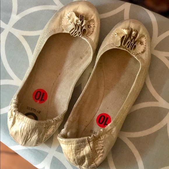 Guess Shoes - 🔶Gold Ballet Flats🔶Worn Twice